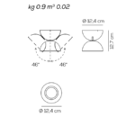 Lae/seinavalgusti Dodot, 17,5W/2000LM, 3000K