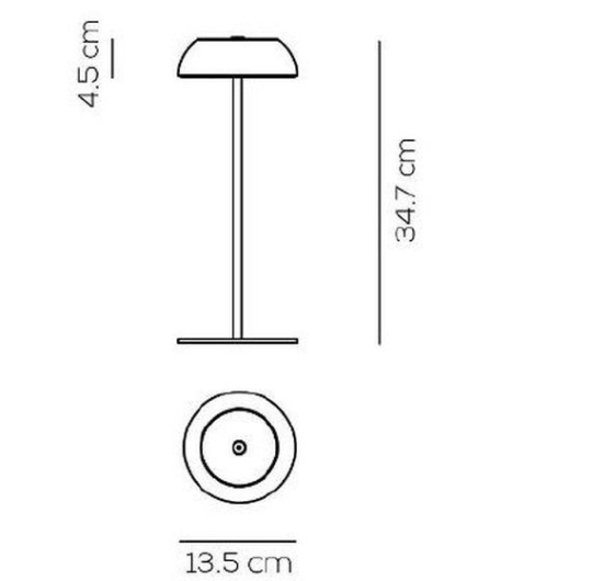 Laetav lauavalgusti Float, 3,5W/200lm LED, 2700K, IP55