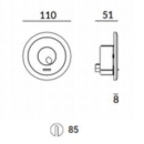 Süvisvalgusti Radar, 3,2W/380lm LED