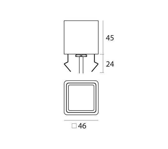 Süvistatav välisvalgusti Concentrica_Q,  1,5W/60lm LED, IP67