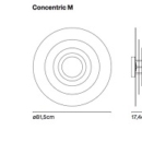 Led-plafoon Concentric, 7,8W/1066lm Led 2700K