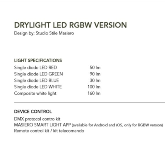 Niiskuskindel lühter Drylight, RGB LED, IP65