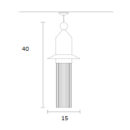 Rippvalgusti Nappe N2, 5W/750lm led