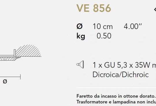 Süvisvalgusti 856, 35W Gu 5,3