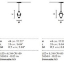 Rippvalgusti Vollee Down, 7,1W/1126lm 3000K Led