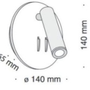 Seinavalgusti Float-Round, 6W+3W led