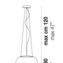 Rippvalgusti Mirage, 17,5W Led