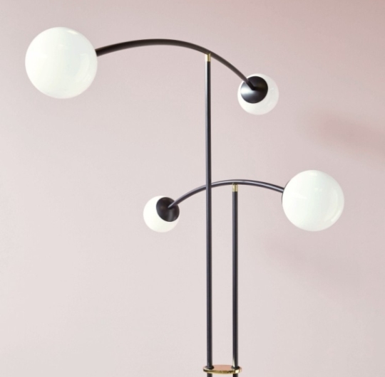 Põrandavalgusti MM lampadari Arch 7252-lt4 black detail