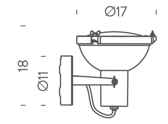 Lae/seinavalgusti Projecteur 165, 23W E27