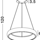 Rippvalgusti Albi, 50W/2500lm led