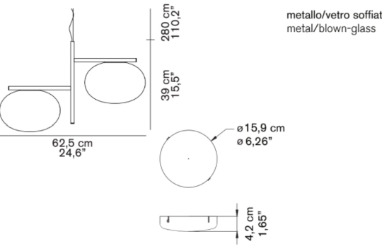 Rippvalgusti Alba 468, 2x60W E27