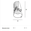 Niiskuskindel süvisvalgusti Pipes RV XC, 6W/690lm LED, 3000K, IP44