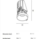 Niiskuskindel süvisvalgusti Pipes RV XC, 6W/690lm LED, 3000K, IP44