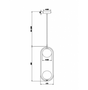 Rippvalgusti Ring, 2xG9 soklitega
