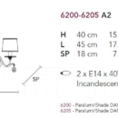 Seinavalgusti Acantia 6200/6205