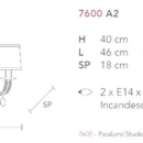 Seinavalgusti Noblesse 7600