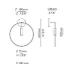 Seinavalgusti Revolta, 6,1W/665lm led 2700K