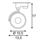 Siinivalgusti Kalu Track Leddisk, 12W/800lm Led