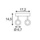 Spot-valgusti Enola B, 2x50W GU10