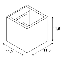Seinavalgusti Solid Cube, G9 sokliga