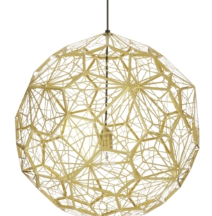 Rippvalgusti Tom Dixon ETCH WEB ETW01BEU BRASS_OFF