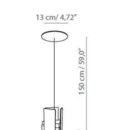 Rippvalgusti Excalibur, 12W/1200lm LED, 2700K